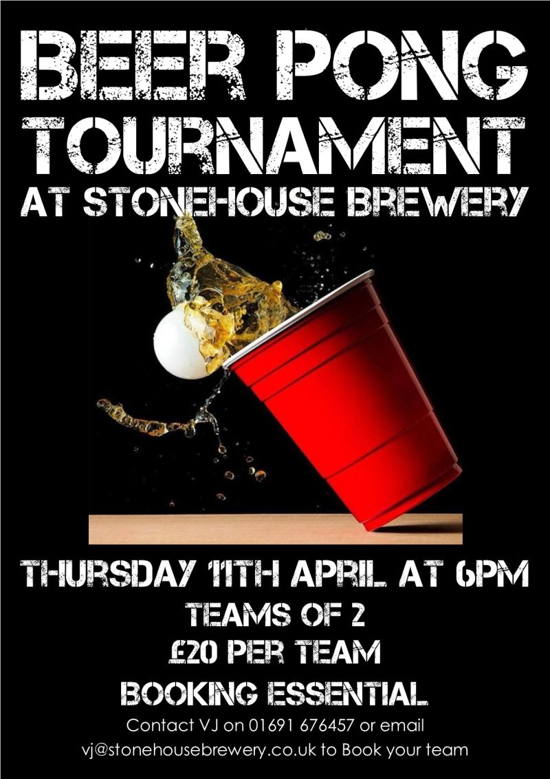 Beer Pong Tournament Stonehouse Brewery